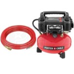 Porter Cable 4-Gallon Pancake Air Compressor w/ Hose