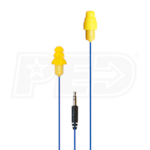 Plugfones Earplug Headphones- Contractor Yellow