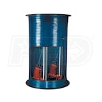 Liberty Pumps D3684LSG202-48-SC - 2 HP D3684 Duplex Grinder Pump System w/ Steel Cover (36