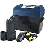 Blue Angel Pumps - Sump Minder® Battery Backup Sump Pump (2280 GPH @ 10') w/ Advanced Notification