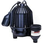 Wayne EFL33 - 1/3 HP Thermoplastic Effluent Pump w/ Piggyback Tether Float