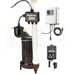 Liberty Pumps ELV280 - 1/2 HP Cast Iron Elevator Sump Pump System w/ OilTector&reg; Control & Alarm