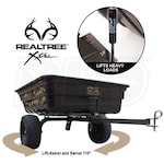 OxCart Realtree Hydraulic-Assisted 12 Cubic Foot Poly Dump Cart w/ Swivel Dump