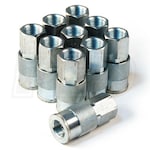 Primefit IC3838FS-B10-P (10-Pack) 6-Ball Industrial M-Style Brass Coupler 3/8