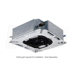 Mitsubishi - 24k BTU - P-Series Ceiling Cassette Unit - For Multi or Single-Zone - Grille Sold Separately