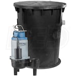 Blue Angel Pumps - 1/2 HP Cast Iron Outdoor Sewage Pump System (18