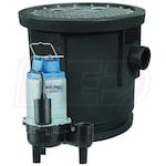 Blue Angel Pumps - 1/2 HP Cast Iron Outdoor Sewage Pump System (24