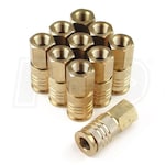 Primefit UC1414FB-B10-P (10-Pack) Universal Brass Coupler 1/4