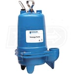 Goulds WS_B Series - 1 HP Cast Iron Sewage Pump (Non-Automatic) (230V)