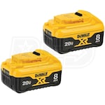 DeWALT DCB208-2 - 20V Max* XR® Battery - 8.0 Ah - 2 Pack