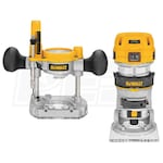 DeWALT DWP611PK - 1-1/4 HP Max Torque Compact Router Combo Kit with LED Lights - Variable Speed