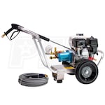 Pressure-Pro Eagle II Series 2700 PSI (Gas - Cold Water) Aluminum Frame Pressure Washer w/ Honda GX200 Engine with CAT Pump
