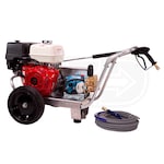Pressure-Pro Professional 4000 PSI (Gas - Cold Water) Belt-Drive Aluminum Frame Pressure Washer w/ CAT Pump & Honda GX390 Engine
