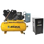 EMAX Industrial Plus 20-HP 120-Gallon Two-Stage Air Compressor w/ Dryer (230V 3-Phase)