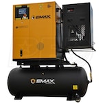 EMAX  7.5-HP 120-Gallon Variable Speed Rotary Screw Air Compressor Fully Packaged w/ Dryer (208-230V 1-Phase)