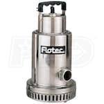 Flotec FP0S4100X - 68.3 GPM 1/2 HP (1-1/4") Stainless Steel Waterfall / Utility Pump