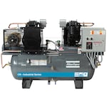 Atlas Copco CR10-TS Industrial 20-HP 120-Gallon Two-Stage Duplex Air Compressor (460V 3-Phase)