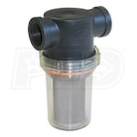 General Pump Clear Bowl Filter w/ Stainless 50 Mesh Screen (1-1/4