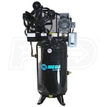 MEGA Industrial Series 7.5-HP 80-Gallon Two-Stage Air Compressor w/ 10-HP Pump 650 RPM (208/230V 1-Phase)