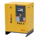 First Air FAS4 5-HP Tankless Rotary Screw Air Compressor (208/230/460V 3-Phase 150PSI)