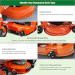 Husqvarna 61 Zero Turn Triple Bagger w Blower Fits MZ Models w 61 Fabricated Deck Husqvarna 966 79 31 01