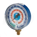 Yellow Jacket 3-1/8 Inch Blue Dry Manifold Gauge
