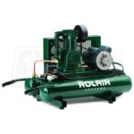 Rolair 1.5-HP 9-Gallon Electric Dual Voltage Wheelbarrow Air Compressor (115-230V 1-Phase)