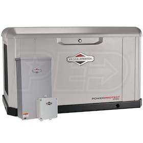 View Briggs & Stratton Power Protect™ 20kW Aluminum Standby Generator (200A Service Disc. + Amplify™ Power Mgmt.) w/ InfoHub WiFi
