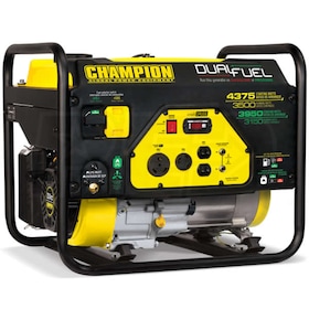 View Champion 100307 - 3500 Watt Dual Fuel Portable Generator w/ RV Outlet (CARB)