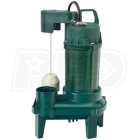 View Zoeller M212 Builder Series 1/2 HP Cast Iron / Thermoplastic Sewage Pump (2
