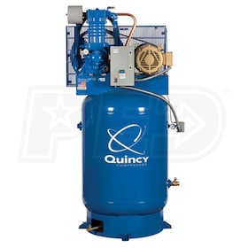 View Quincy QP Pro 10-HP 120-Gallon Pressure Lubricated Two-Stage Air Compressor (230V 3-Phase)