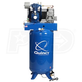 View Quincy QP MAX  5-HP 80-Gallon Pressure Lubricated Two-Stage Air Compressor (230V 1-Phase)