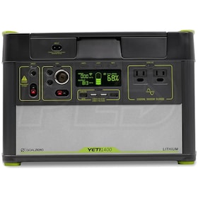 View Goal Zero YETI® 1400 Lithium V2 Solar Generator Portable Power Station w/ Wi-Fi