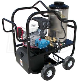 View Pressure-Pro Professional 4000 PSI (Gas - Hot Water) Pressure Washer w/ CAT Pump & Electric Start Honda GX390 Engine