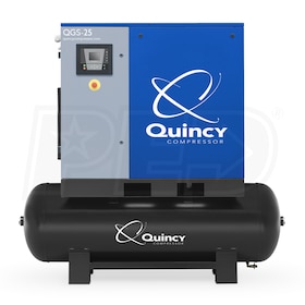 View Quincy QGS 25-HP 120-Gallon Rotary Screw Compressor (208-230/460V 3-Phase)