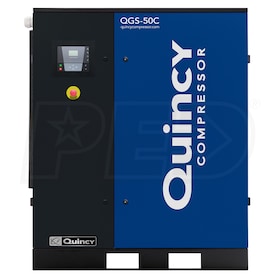View Quincy QGS 50-HP Tankless Rotary Screw Air Compressor (230/460V 3-Phase)
