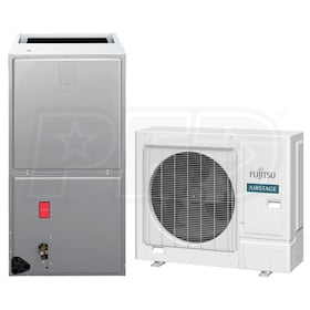 View Fujitsu - 48k BTU Cooling + Heating - Multi-Position Air Handler System - 16.2 SEER2