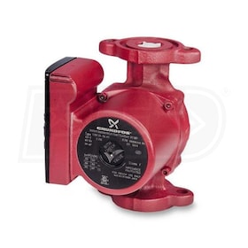 View Grundfos UPS - 1/25 HP - 3-Speed Circulation Pump - Cast Iron - GF 15/26 Flange - Check Valve