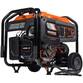 View Generac GP7500E DF - 7500 Watt Electric Start Dual Fuel Portable Generator w/ COsense&reg; (49-State)