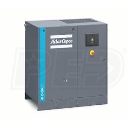 View Atlas Copco GA15 WorkPlace 20-HP Tankless Rotary Screw Air Compressor (208-230/460V 3-Phase)