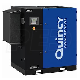 View Quincy QGS 75-HP Tankless Rotary Screw Air Compressor (460V 3-Phase)