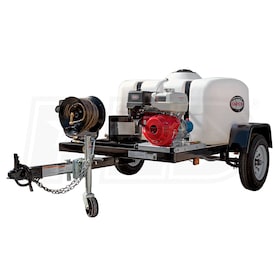 View Simpson Professional 4200 PSI (Gas - Cold Water) Pressure Washer Trailer w/ CAT Pump & Honda GX390 Engine