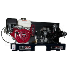 View Eagle 9-HP Tankless Single Stage Truck Mount Air Compressor w/ Electric Start Honda Engine
