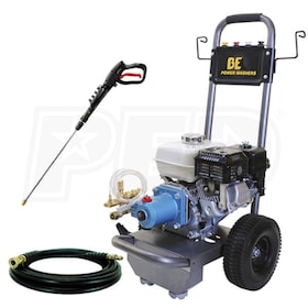 View BE Power Equipment Semi-Pro 3000 PSI (Gas - Cold Water) Pressure Washer w/ CAT Pump & Honda GX200 Engine