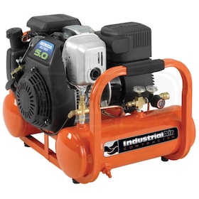 View Industrial Air Contractor 5-HP 4-Gallon Twin Stack Air Compressor w/ Honda Engine