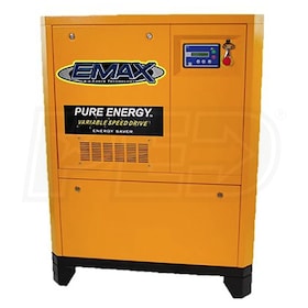 View EMAX  30-HP Tankless Rotary Screw Air Compressor w/ Variable Speed Drive (208-230/460V 3-Phase)