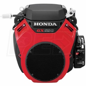 View Honda GX690™ 688cc V-Twin OHV Electric Start Horizontal Engine, 17A Charging, Control Box, 1-7/16