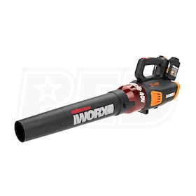 View Worx Turbine 40-Volt Lithium-Ion Cordless Leaf Blower (2 Batteries & Charger Included)