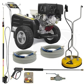 View BE Professional 3500 PSI Belt-Drive (Gas-Cold Water) Start Your Own Pressure Washing Business Kit w/ Honda GX 390 Engine