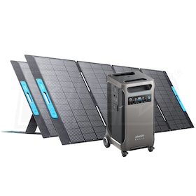 View Anker SOLIX F3800 - 3840Wh Portable Power Station w/ (2) 400-Watt Solar Panel